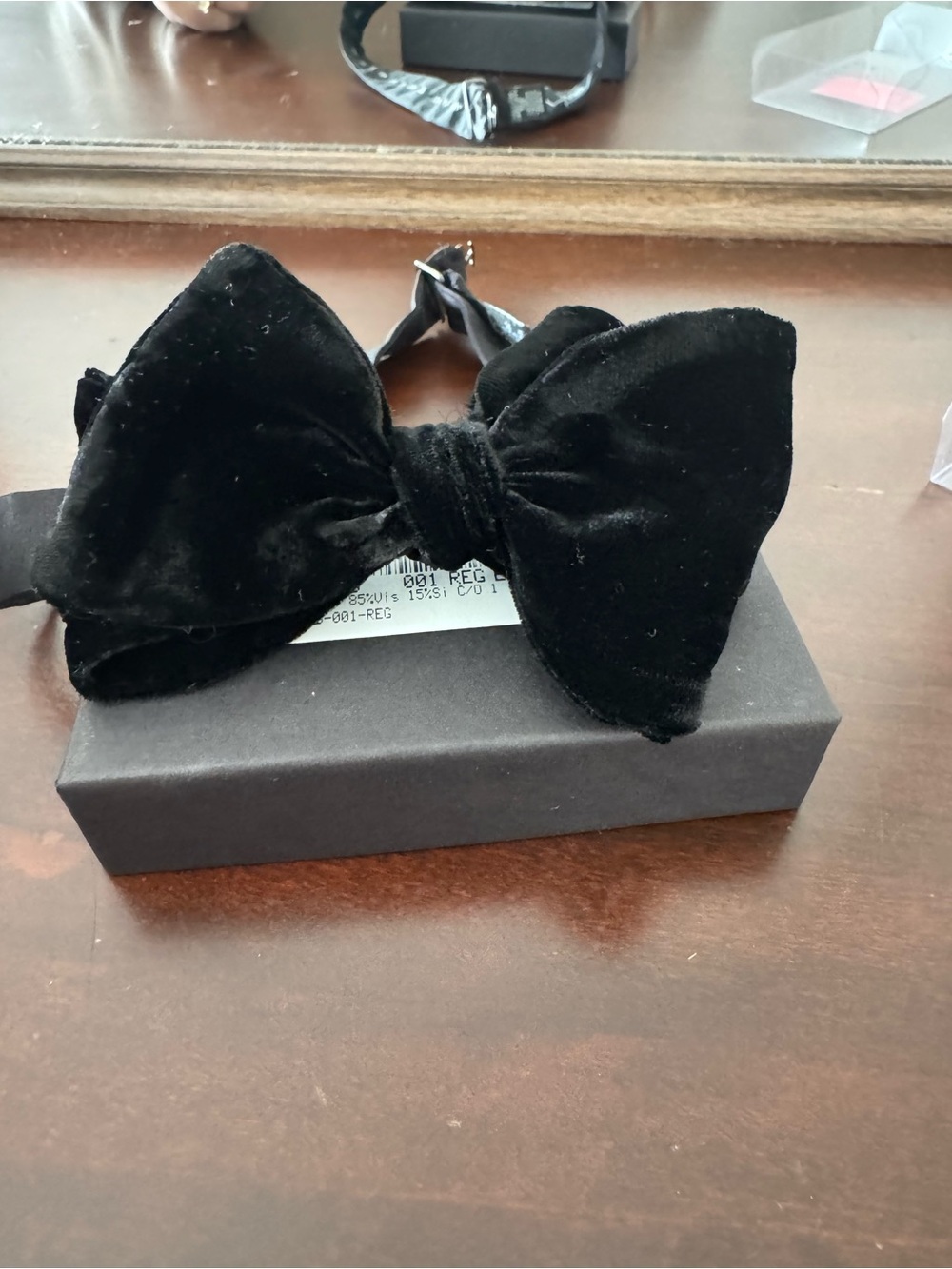 Black Velvet Bow Headband for Kids